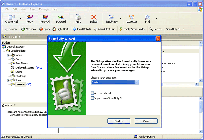 SpamBully 4.4.0.33 screenshot